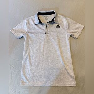 Reebok Boys Light Gray Polo Shirt, like new!  Size 10/12